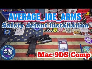 Mac 9DS Comp Safety detent spring , hammer & sear pin replacement installation.