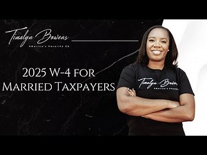 How to Fill out 2025 W-4 for Married Filing Jointly