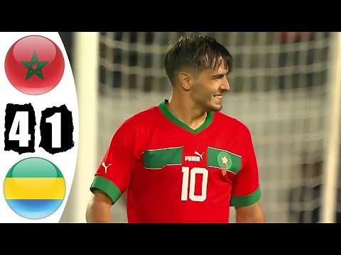 Morocco vs Gabon 4-1 - All Goals & Highlights - 2024