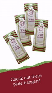 Brass Vinyl Coated Plate Hangers - 10 to 14 Inch - Set of 4 Pcs - Clear Vinyl Sleeves - Hook and Nail Included - Pack of 4 - Plate Hangers for The Wall