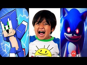 Sonic Minecraft vs Tag with Ryan vs SONIC EXE Call Prank
