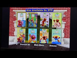 Sesame Street Elmo Visits The Firehouse 2002 DVD Menu Walkthrough