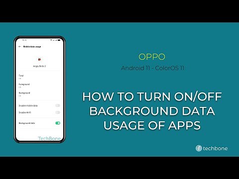 How to Turn On/Off Background data usage of Apps - Oppo [Android 11 - ColorOS 11]