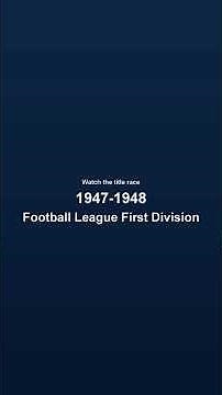 Premier League 1947-1948 Title Race | Table Progression #premierleague #leaguetable #titlerace