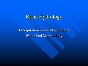 Basic Hydrology - SlideServe