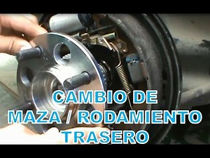 How to change the rear hub bearing of the car