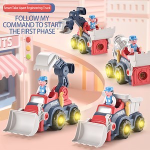 [Hot Item] Intelligent Assembly Toys Kids Engineering Vehicle DIY Toys Children's Toy Puzzle Disassembly Toy Truck Assembly Car