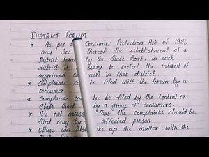 Grievance Redressal Mechanism - District Forum (Tamil)