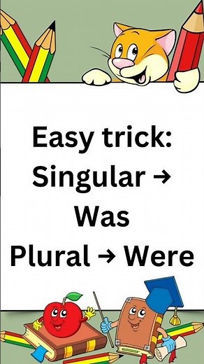 Use of Was and Were for beginners