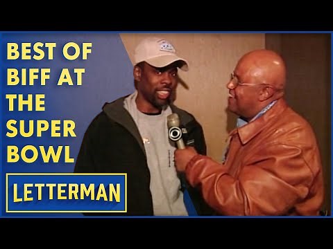 The Best Of Biff Henderson At The Super Bowl | Letterman
