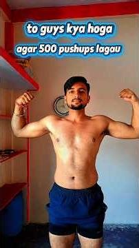 500 pushups challenge😱 Day 1/30✅ please subscribe #trending #viral #pushups