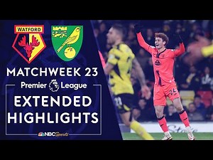 Watford v. Norwich City | PREMIER LEAGUE HIGHLIGHTS | 1/21/2022 | NBC Sports