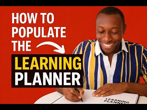 📝 Populating a Learning Planner for Teaching | Lesson Planning Made Simple 🎓