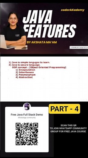 Java Features Part 4#java #programming #coding #coderakademy #shorts #youtubeshorts #viral #trending