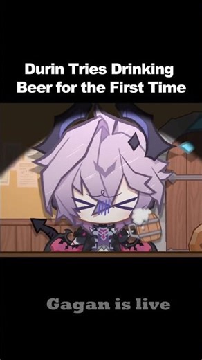 Durin Tries Drinking Beer for the First Time #genshinimpact #hoyocreators #GenshinCreator #GCU