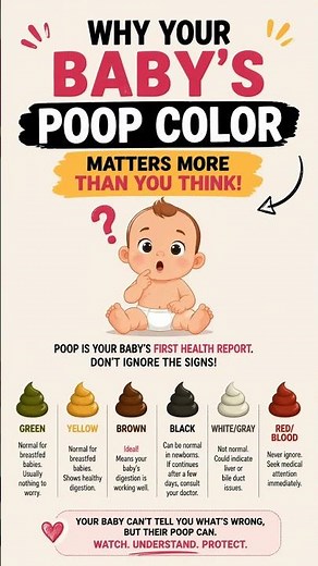 Why Your Baby’s Poop Color Matters More Than You Think 👶💩 (Don’t Ignore This!) #nutribudfoods