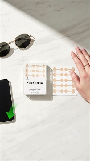 200 Pcs Dumbbell Nose Tape Stickers for Perfect Contouring