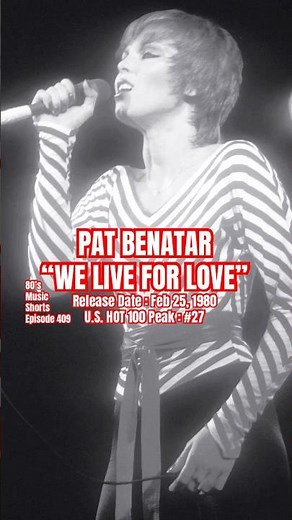 Pat Benatar “We Live For Love” #80s #80smusic #patbenatar
