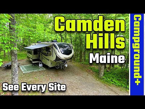 Camden Hills State Park Campground Maine, Tour of EVERY site (RV Living) 4K