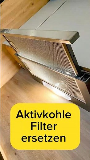 AKTIVKOHLE FILTER ersetzen- Dunstabugshaube Trick. #günstigeküche #home #kitchen