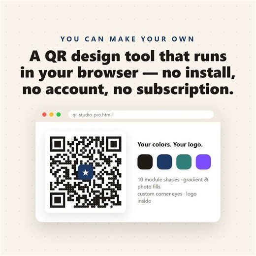 Make Your Own QR Codes — QR Studio Pro (Design Tool)