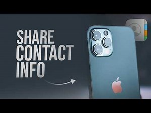 How to Share Contact Information on iPhone (tutorial)
