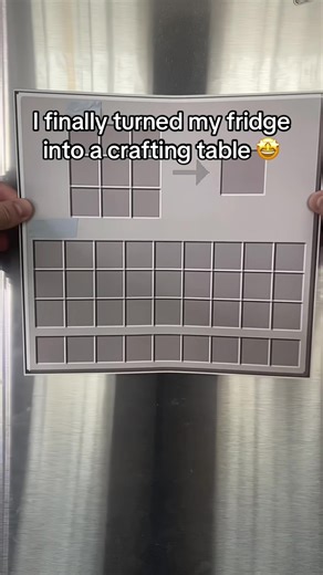 Transforming Your Fridge into a Minecraft Crafting Table