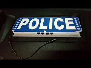 Nouvelle plaque pare-soleil Police lumineuse FSX
