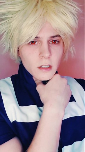 the real side of bakugou💥 (ignore the wig cap😖) #myheroacademia #bakugou #cosplay #bakugoucosplay #bokunoheroacademia