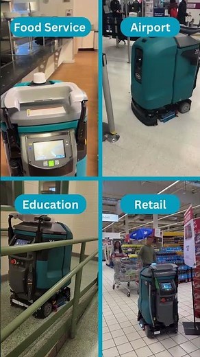 Tennant X4 Robotic Scrubbers in the wild