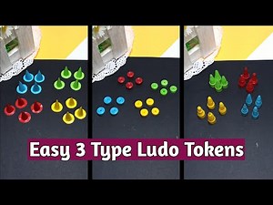 How To Make Ludo Tokens / DIY Easy 3 Types Ludo Tokens