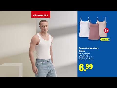 👚 Esmara Tielka, 🩲 nohavičky/podprsenka/boxerky a 🧦 ponožky od 22. 1. 2026 | Lidl Slovensko