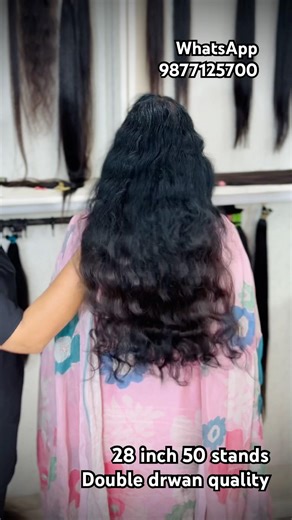 28 inch 50 stands check volume #bathinda #youtubeshorts #hairextension #viralvideo #shorts #quality