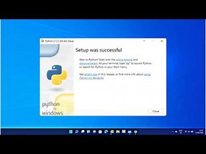 How to Install Python 3.13.1 on Windows 11