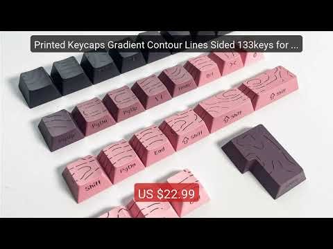 Printed Keycaps Gradient Contour Lines Sided 133keys for Me... — Top Pick 2026 | Unbeatable Price!