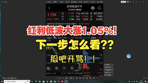 红利低波大涨1.05%！！下一步股吧开“骂”！！