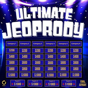 Ultimate Jeopardy Powerpoint Template- Updated 2025 | Host Your Own Game Show | Jeopardy Template | Virtual Game| Party Game | Holiday Game - Etsy