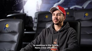 3.1K views · 75 reactions | “I think just the family atmosphere they bring, sending my mom a jersey, sending my agent a jersey, just stuff like that to show their gratitude for what I’ve brought to this organization.” Gabe York talked about what makes the Pacers organization special, getting called up to finish the year in the NBA and more. #PacersReview2023 | Indiana Pacers | Facebook