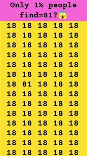 find 81😱🤔 subscribe for more puzzle #shorts #viral #brainteasers #numbers #trending #fypシ #quiz #new