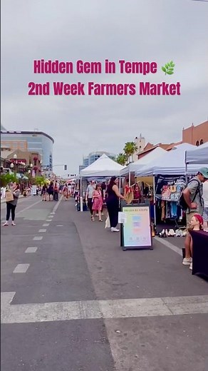 Tempe’s BEST Weekend Market?! 🤯 Mill Avenue Farmers Market Tour #arizona #tempe #tempearizona #usa