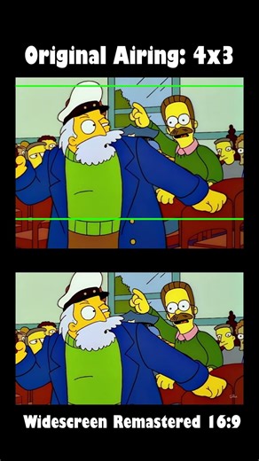 The Simpsons: Widescreen Remaster vs Original TV Airing