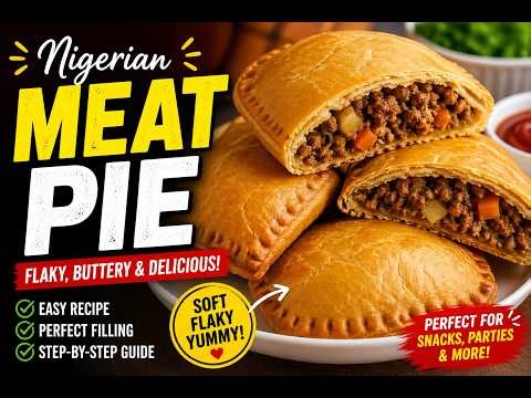 Easy Nigerian Meat Pie Recipe for Beginners | Soft, Flaky & Delicious