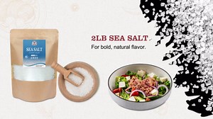 52USA Black Peppercorns 12 oz and Coarse Sea Salt 2 lbs, Salt and Pepper for Grinder Refill, Whole Peppercorns