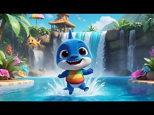 Baby Shark’s Jungle Swim — Colorful Fish Race Through the Jungle River! | Fun Kids Song | Adventure