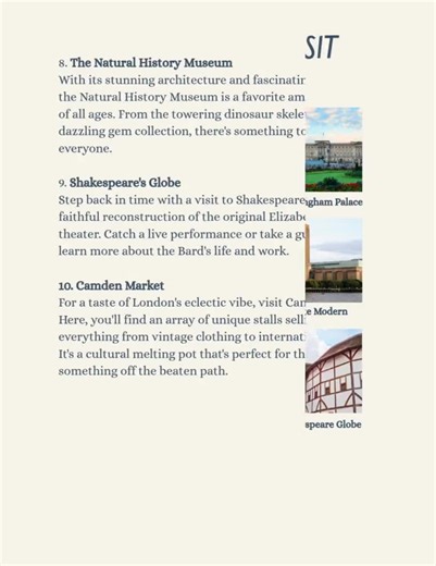 London Travel Guide: Must-see Attractions & Food (digital Download, PDF/PNG) - Etsy