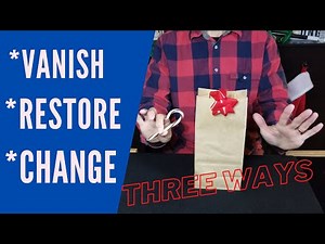 How To Do Magic With Brown Paper Bags | Beginner paper bag Magic Trick Revealed