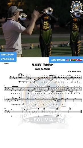 Trombone Feature in Marching Band Performance