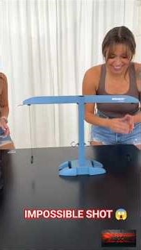 IMPOSSIBLE Ping Pong Trick Shot 🤯 | Can You Do This?#shorts #entertainment #explore #funjump