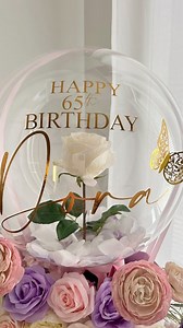 2.5K views · 71 reactions | Happy 65th Birthday Dora . . #65thbirthday #hotairballoongift #gtaballoon #torontoballoons #customballoons #balloonacademy #birthdayballoons | Balloon Art Decoration | Facebook