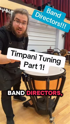 Brandon Phelps on Instagram: "Learn how to tune your own Timpani with me!! #musiceducation #bandteacher #percussion #timpani #banddirector"